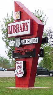 Route 66 Museum Sign